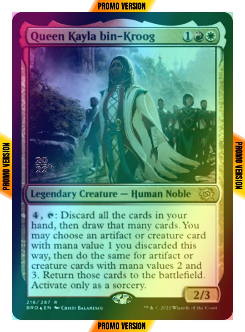 Queen Kayla bin-Kroog [218s] [Prerelease] [The Brothers' War: Promos] [Foil]