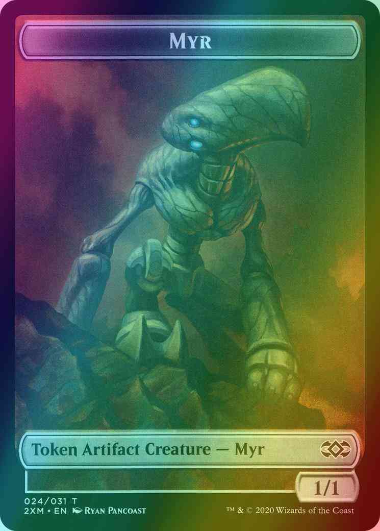 Myr Token (24) // Thopter Token (26) [Double Masters Tokens] [Foil]