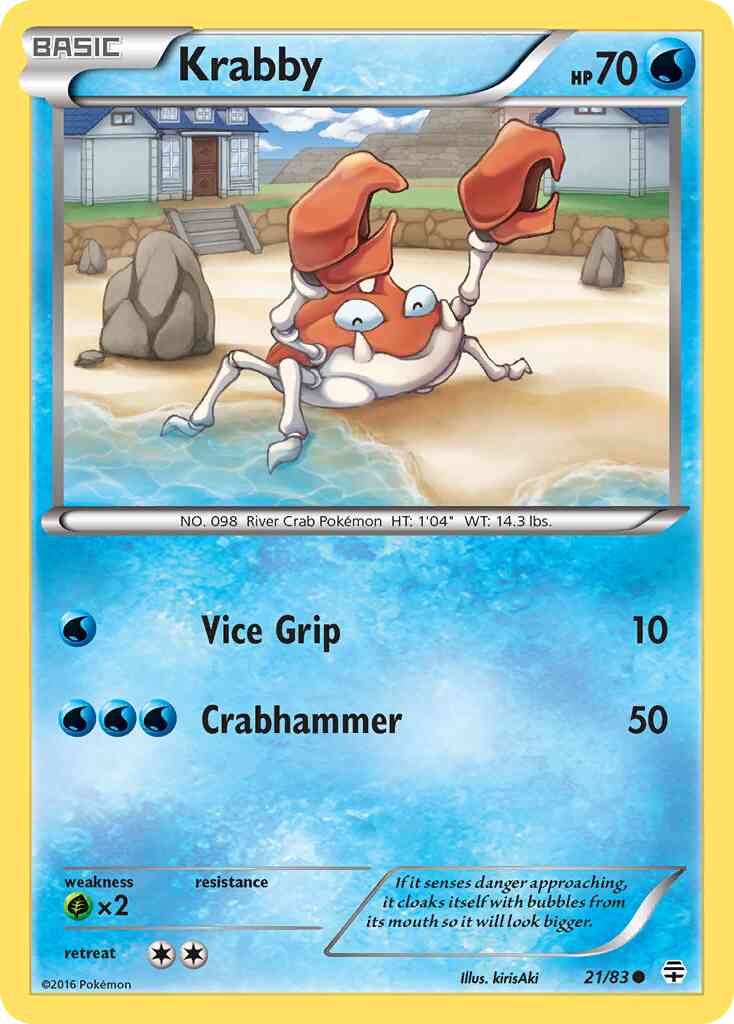 Krabby - 21/83 - Common [g1-21] [Non-Holo]