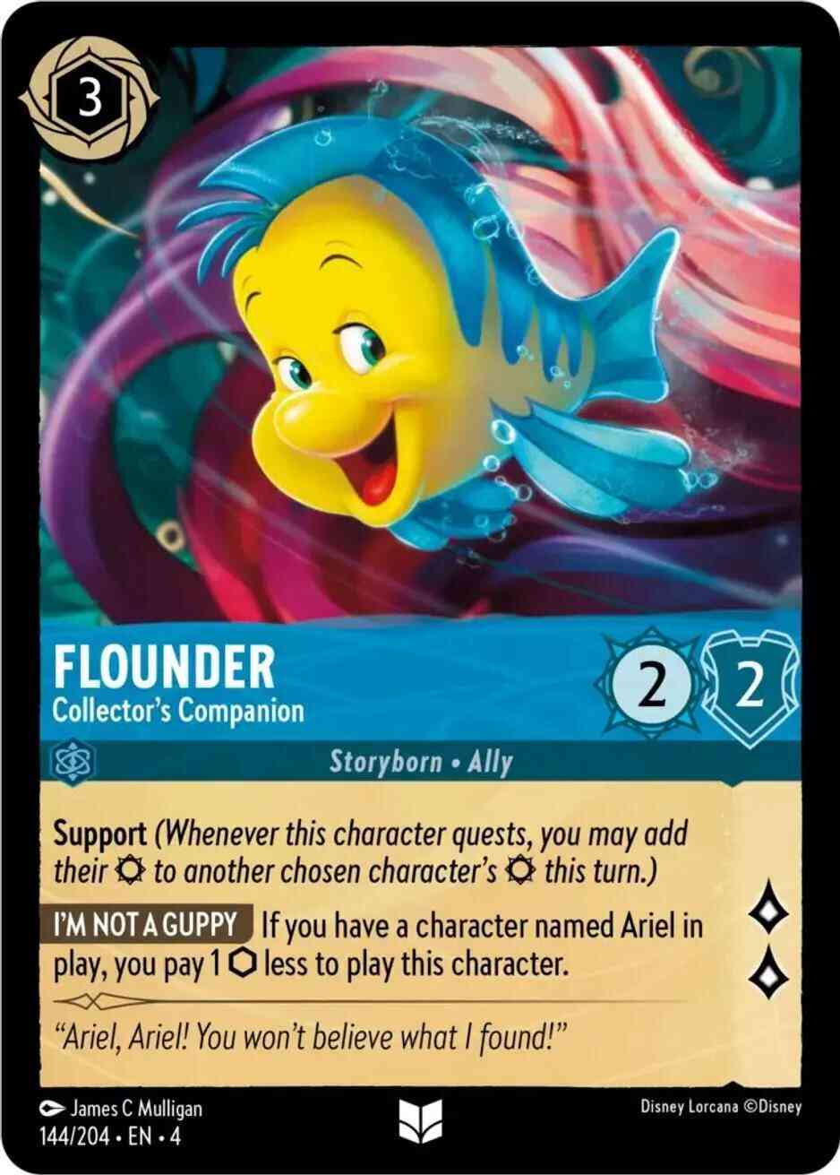 Flounder - Collector's Companion - 144/204 [Ursula's Return] [Non-Foil]