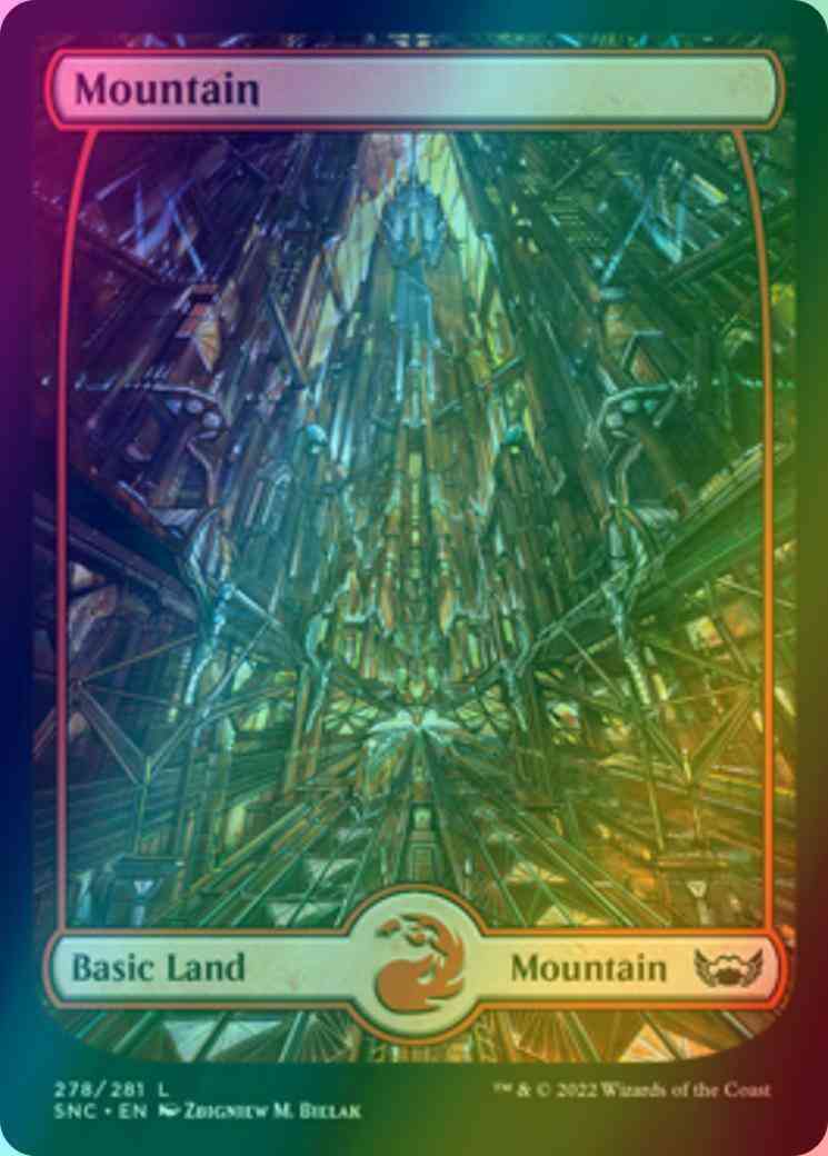 Mountain [278] [Full Art] [Metropolis] [Streets of New Capenna] [Foil]