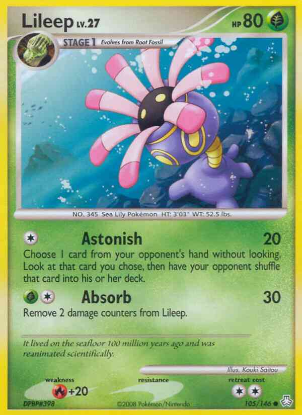 Lileep - 105/146 - Common [dp6-105] [Reverse Holo]