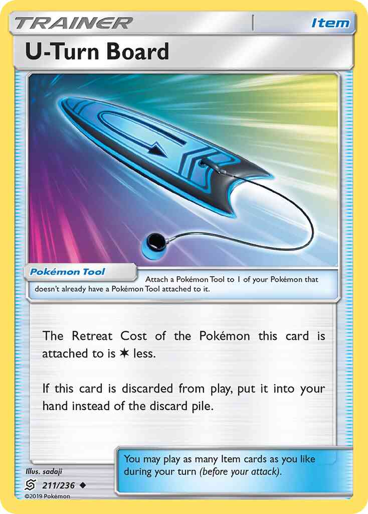 U-Turn Board - 211/236 - Uncommon [sm11-211] [Non-Holo]