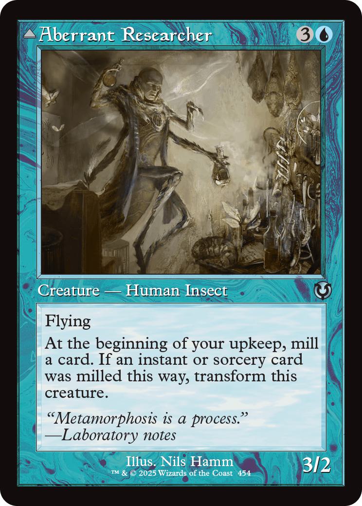 Aberrant Researcher // Perfected Form [454] [Retro Frame] [Innistrad Remastered] [Non-Foil]