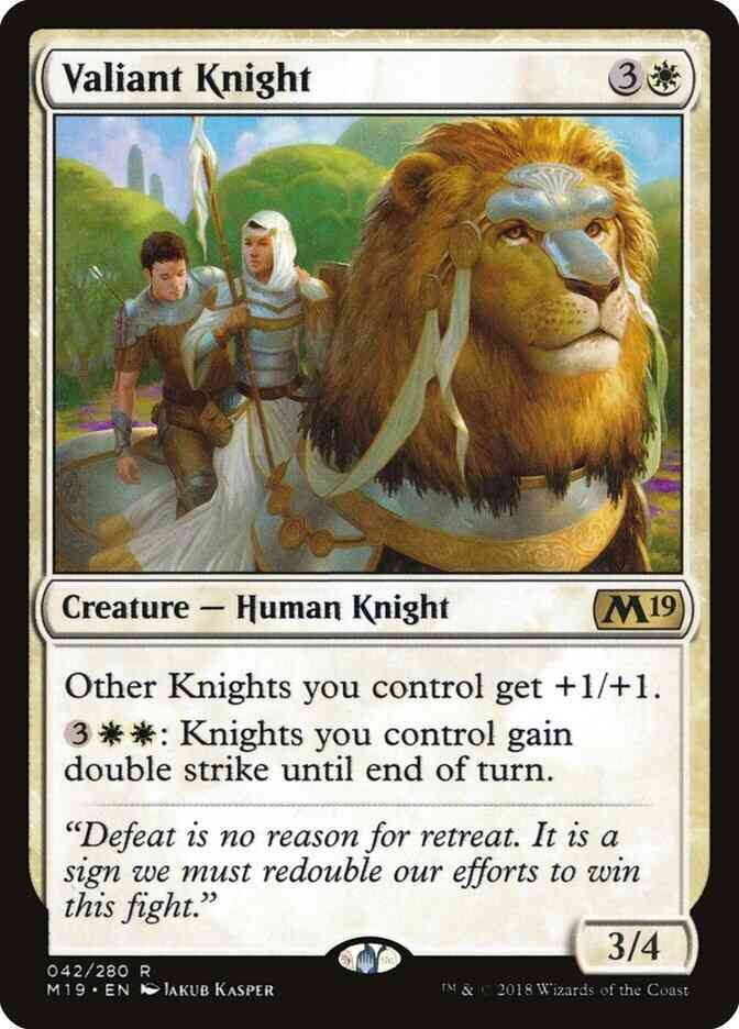 Valiant Knight [42] [Core Set 2019] [Non-Foil]