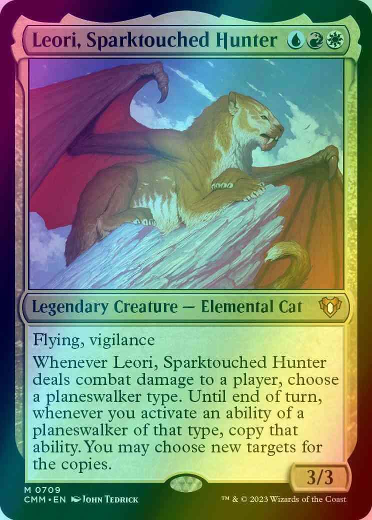 Leori, Sparktouched Hunter [709] [Commander Masters] [Foil]