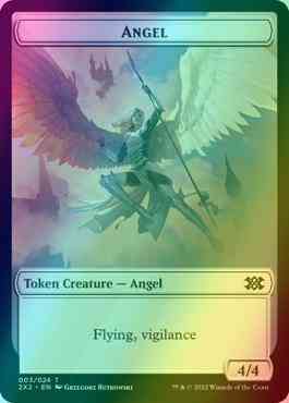 Angel Token (03) // Elemental Token (13) [Double Masters 2022: Tokens] [Foil]