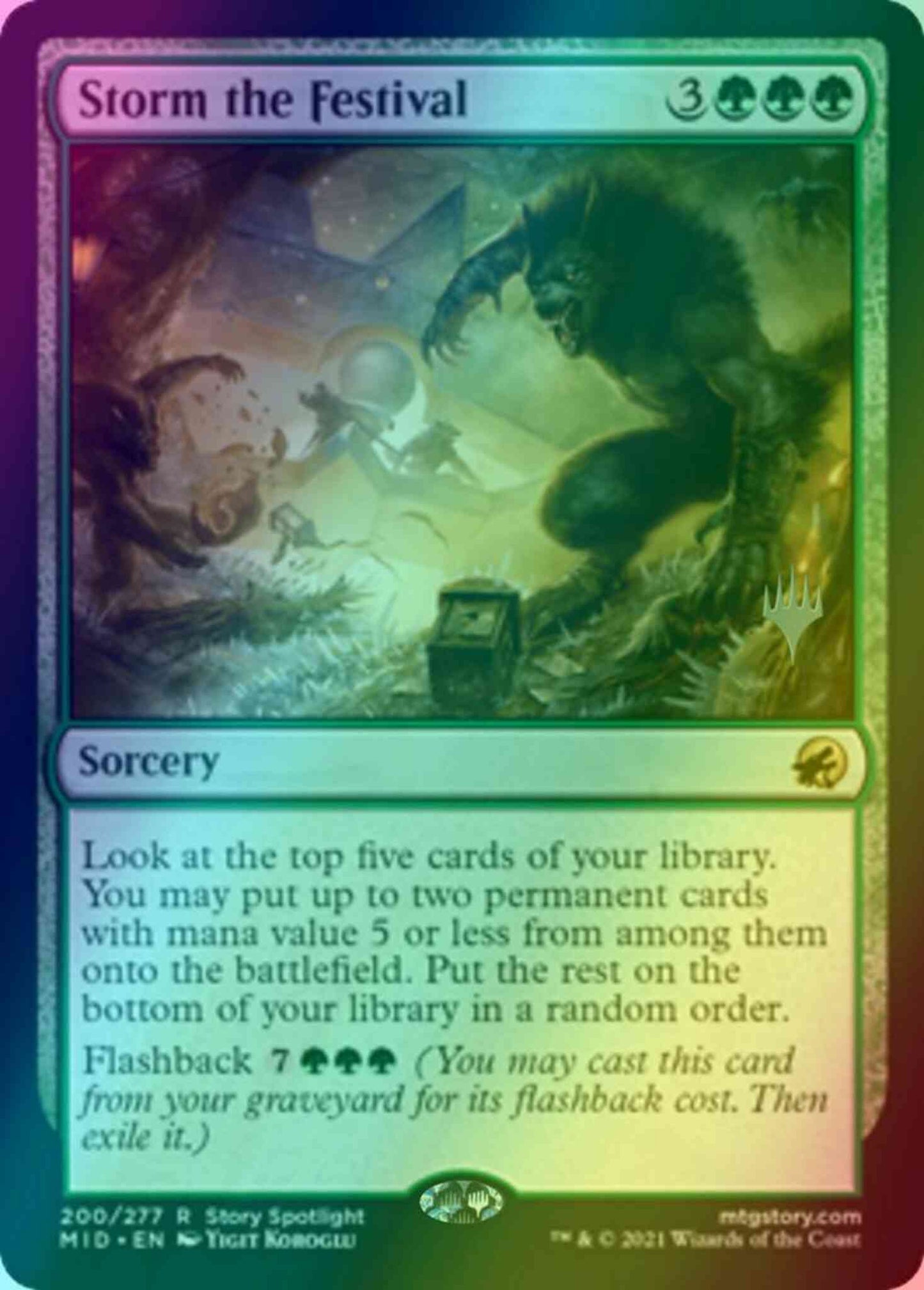 Storm the Festival [Promo Pack] [200p] [Innistrad: Midnight Hunt Promos] [Foil]