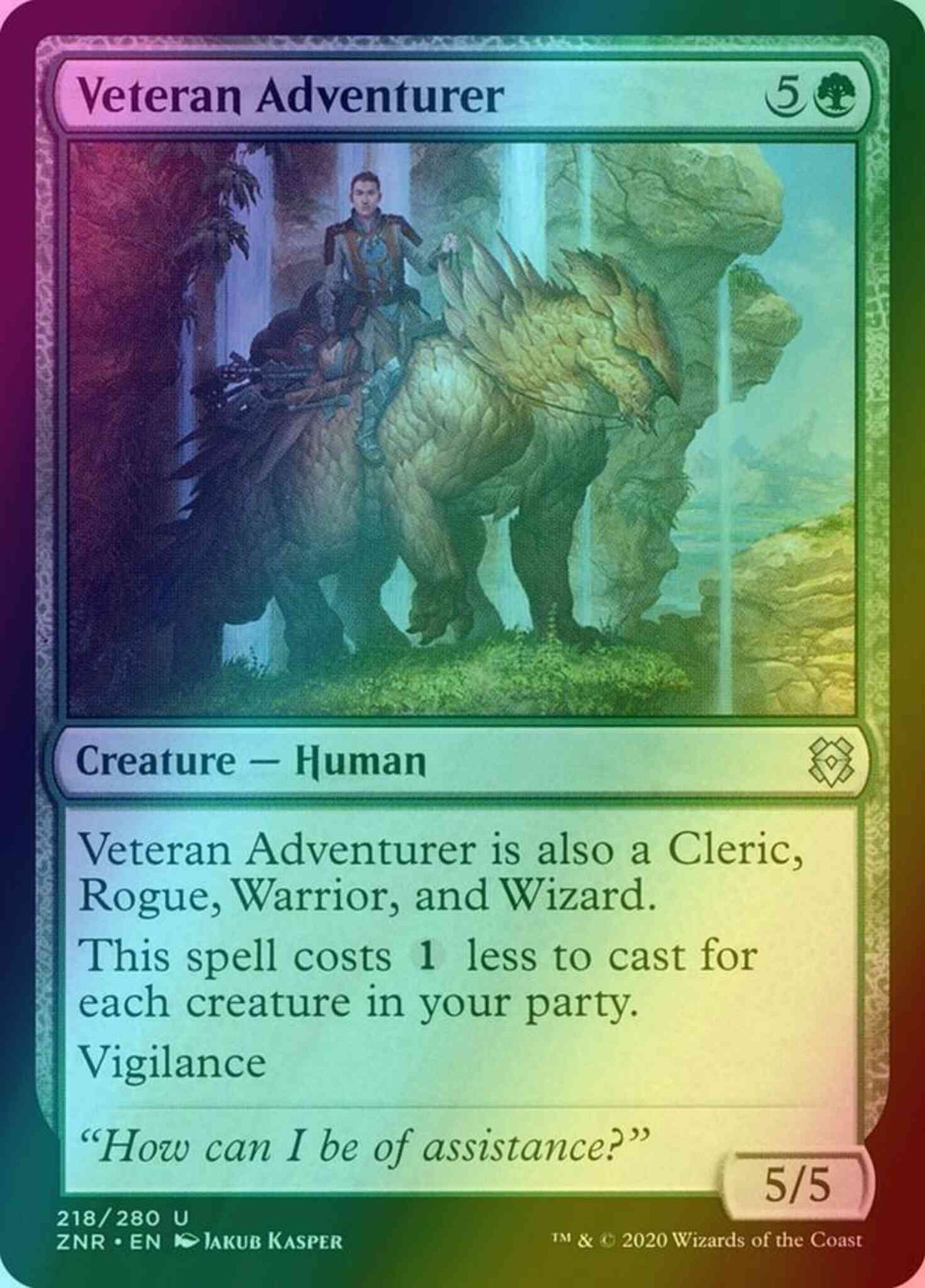 Veteran Adventurer [218] [Zendikar Rising] [Foil]