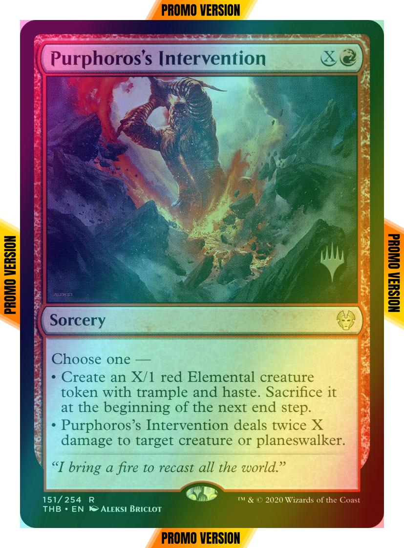 Purphoros's Intervention [151p] [Promo Pack] [Theros Beyond Death Promos] [Foil]