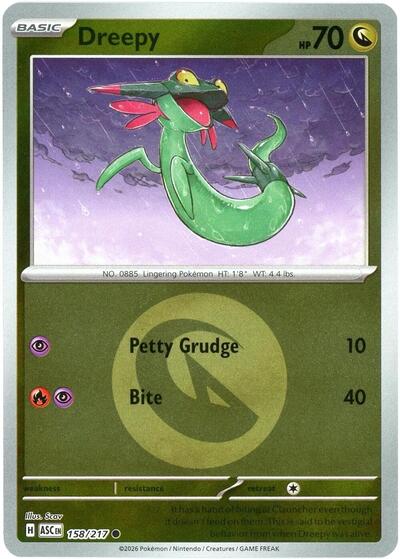 Dreepy - Energy Symbol Pattern - 158/217 - Common [me025-158] [Reverse Holo]