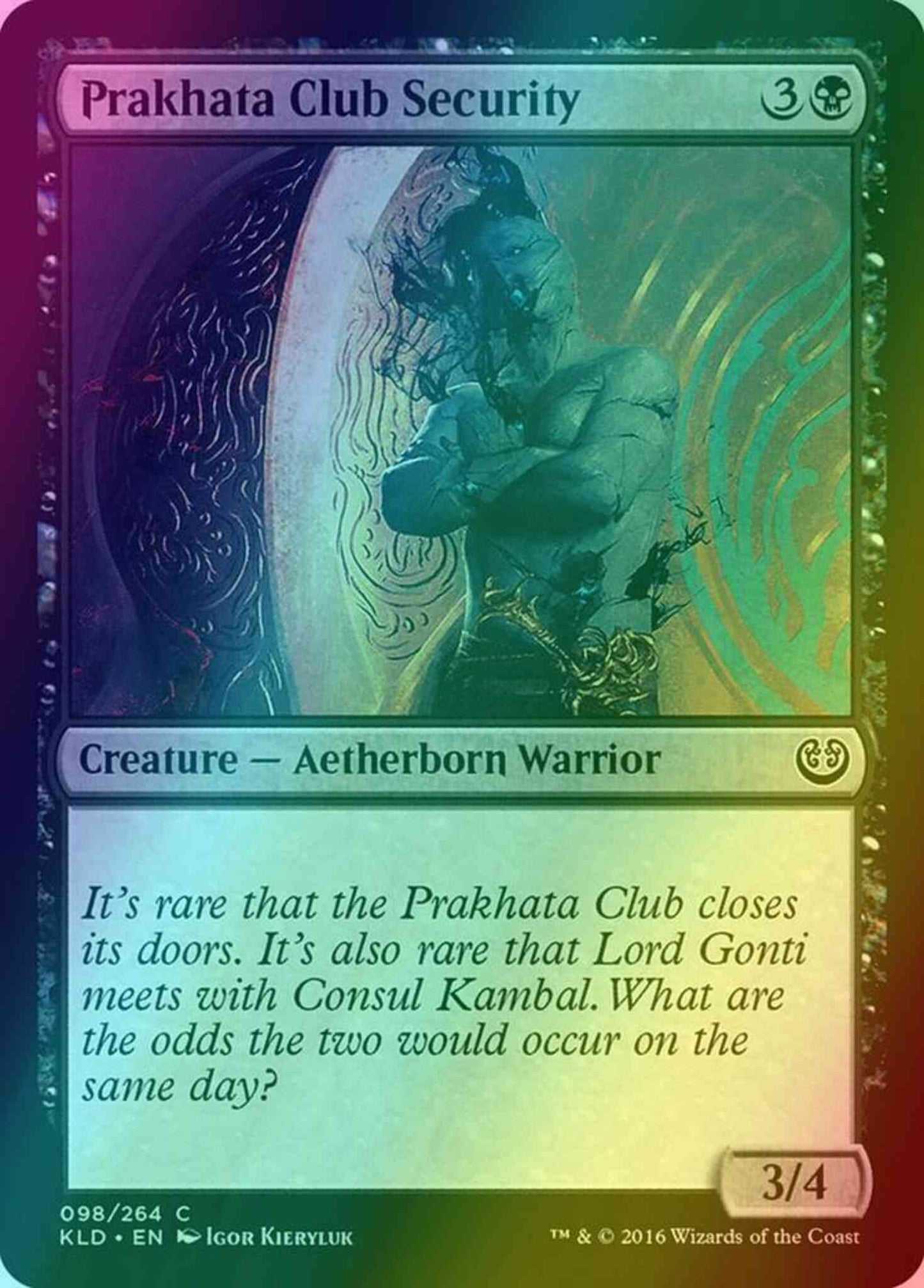 Prakhata Club Security [98] [Kaladesh] [Foil]