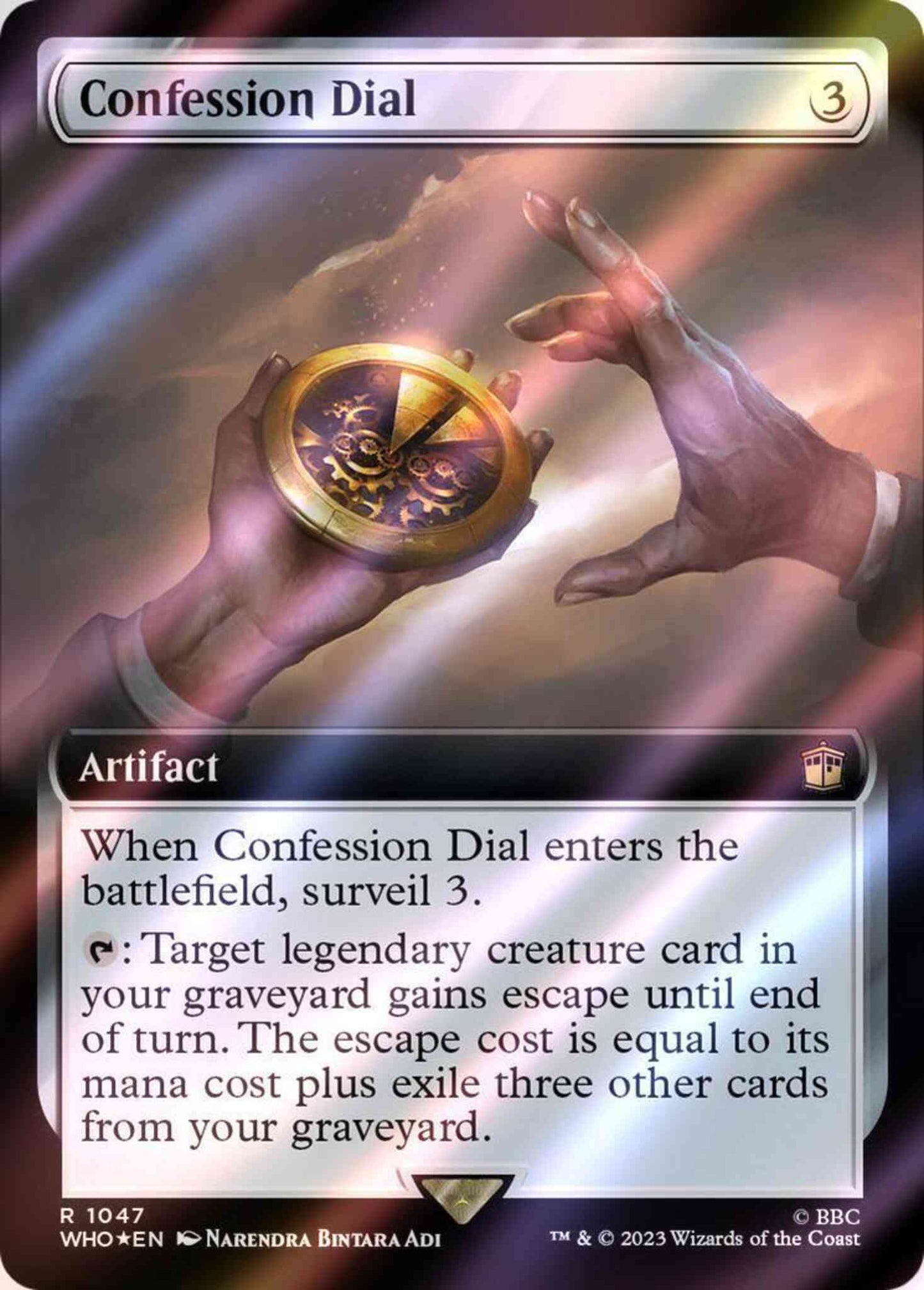 Confession Dial [1047] [Extended Art] [Universes Beyond: Doctor Who] [Surge Foil]