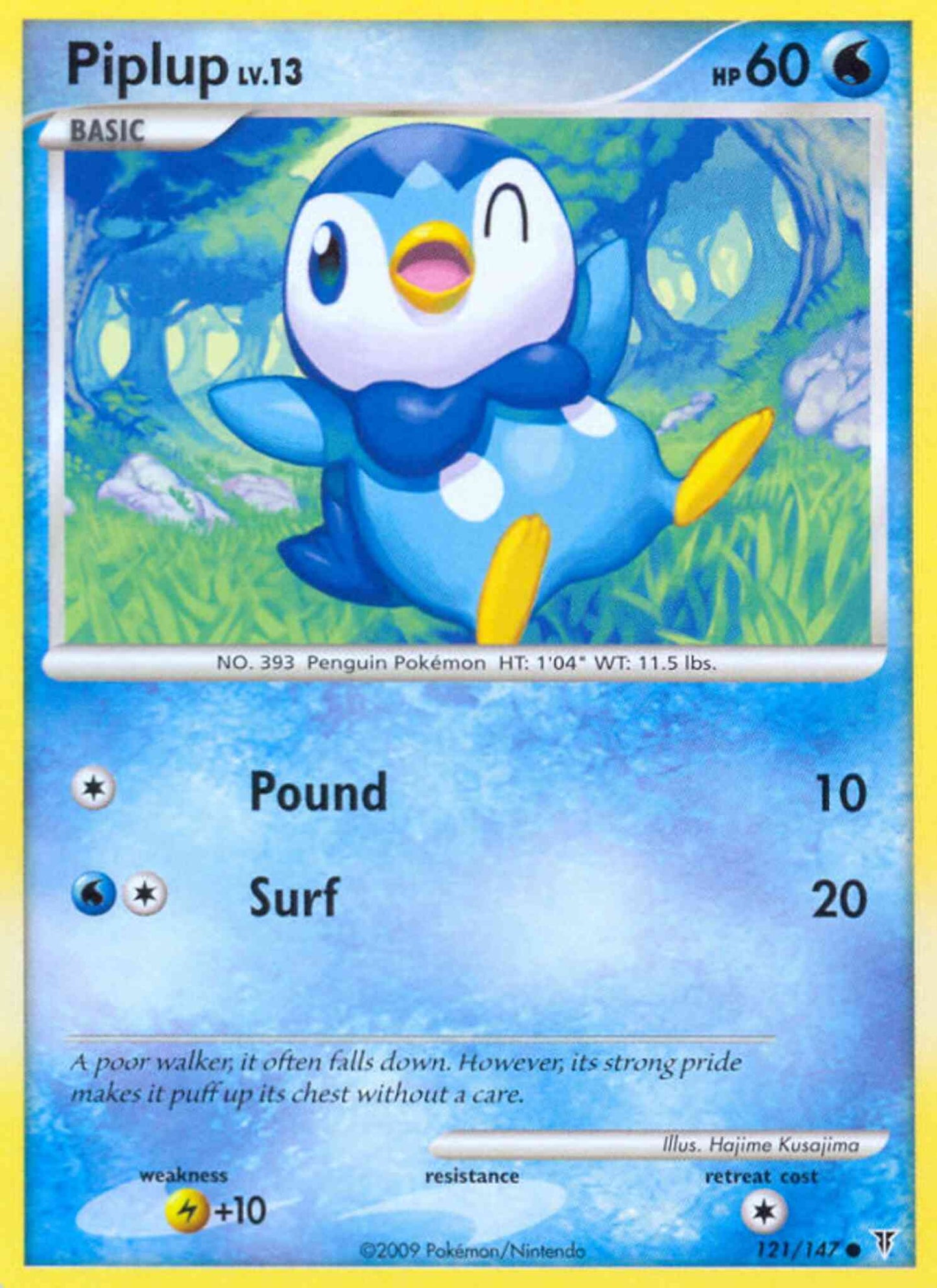 Piplup - 121/147 - Common [pl3-121] [Non-Holo]