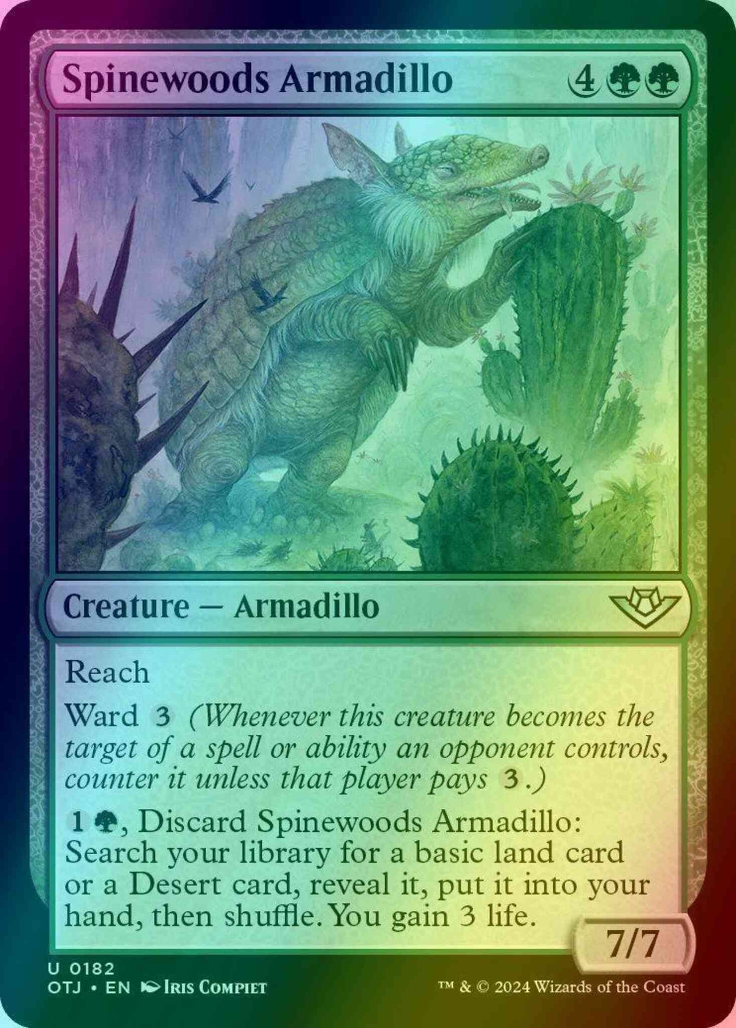 Spinewoods Armadillo [182] [Outlaws of Thunder Junction] [Foil]