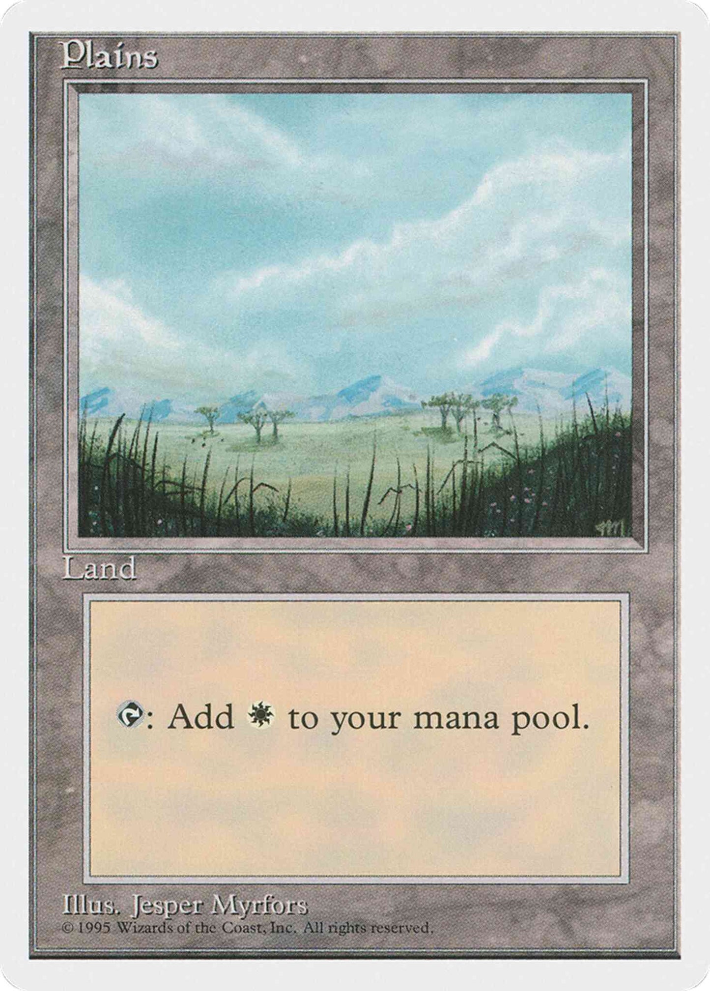 Plains [With Trees] [365] [Fourth Edition] [Non-Foil]