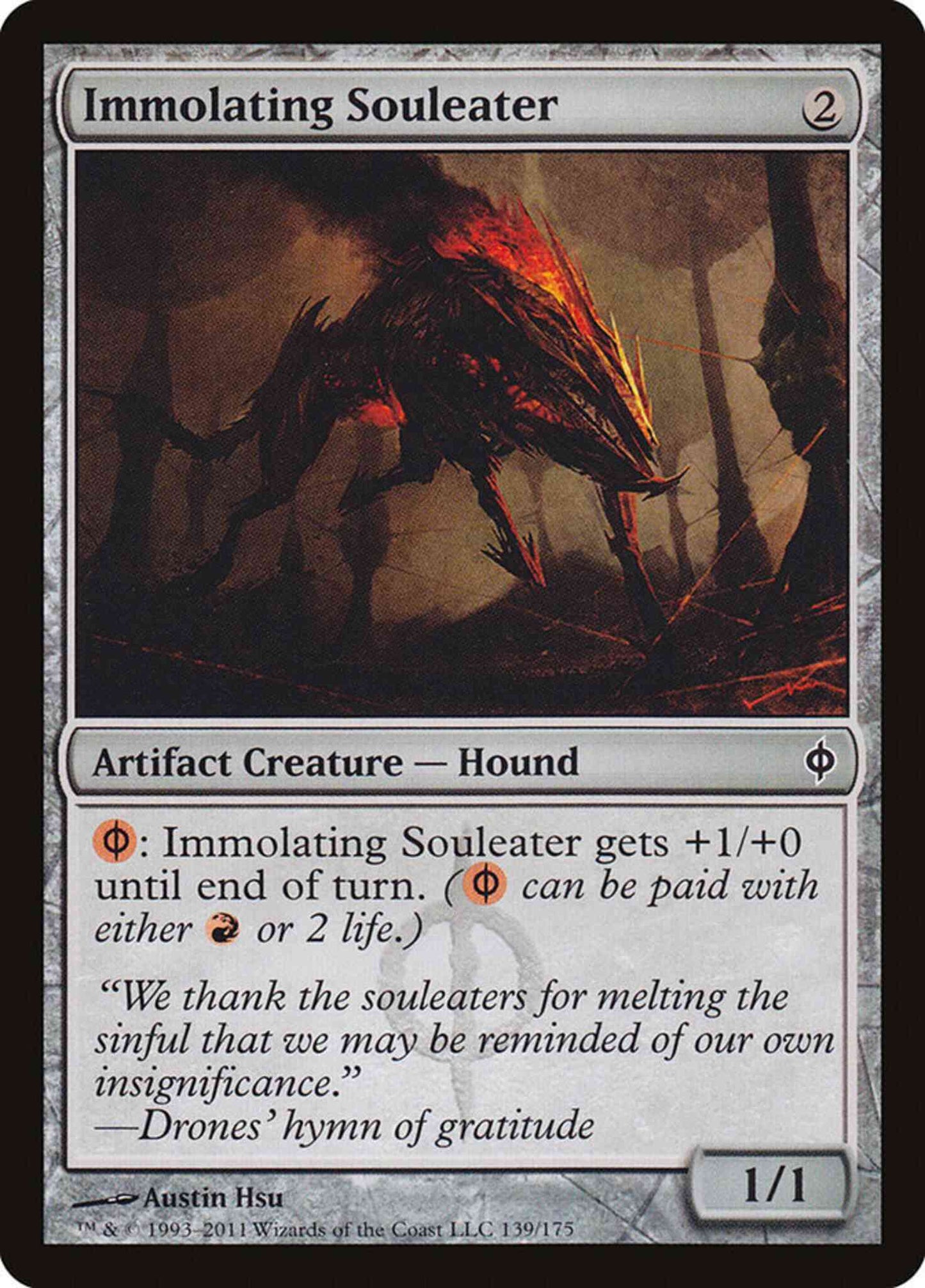 Immolating Souleater [139] [New Phyrexia] [Non-Foil]
