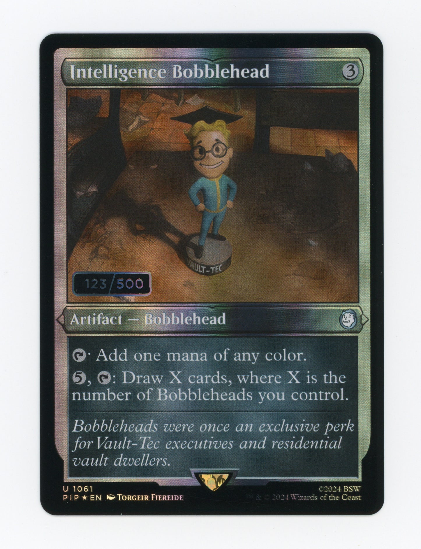Intelligence Bobblehead — Serial Numbered|123/500|Foil — ID 19085