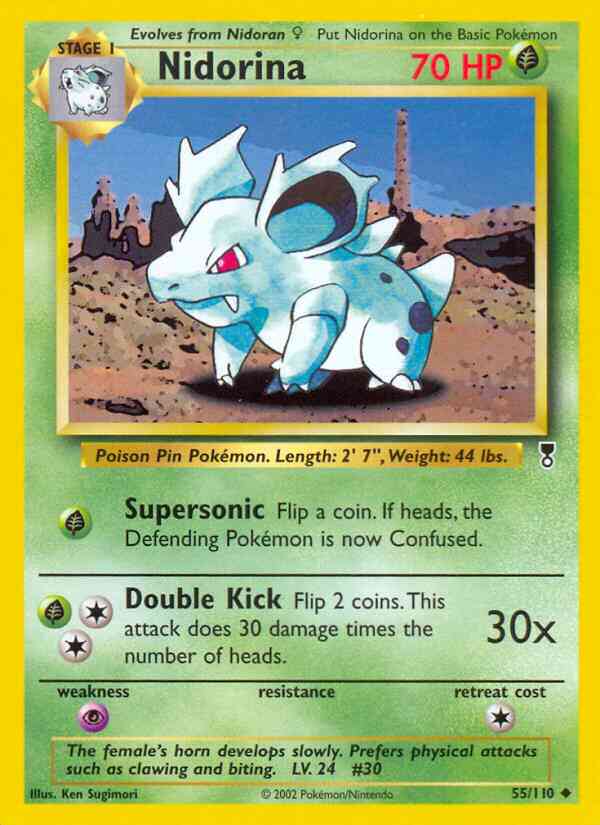 Nidorina - 55/110 - Uncommon [base6-55] [Reverse Holo]