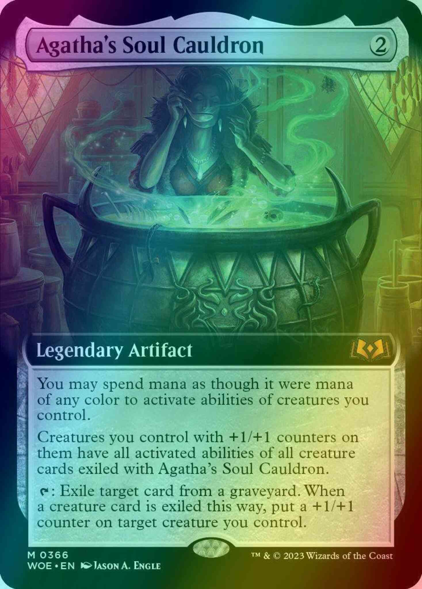 Agatha's Soul Cauldron [366] [Extended Art] [Wilds of Eldraine
