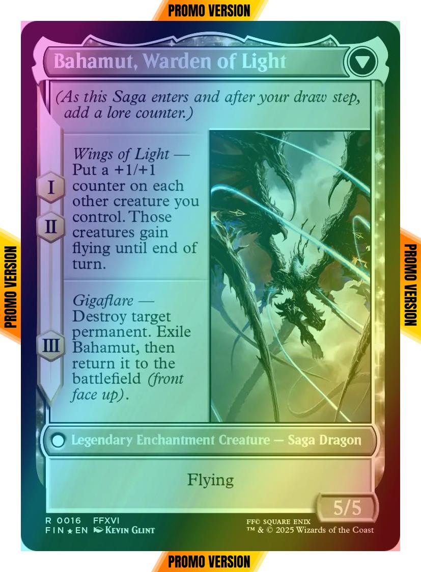 Dion, Bahamut's Dominant // Bahamut, Warden of Light [16s] [Prerelease] [FINAL FANTASY: Promos] [Foil]