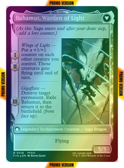 Dion, Bahamut's Dominant // Bahamut, Warden of Light [16s] [Prerelease] [FINAL FANTASY: Promos] [Foil]