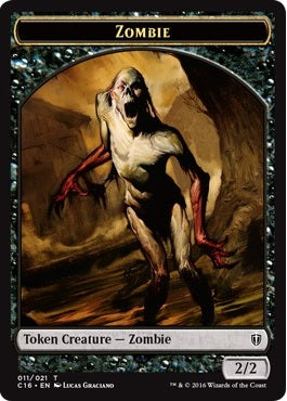 Elf Warrior Token (15) // Zombie Token (11) [Commander 2016 Tokens] [Non-Foil]