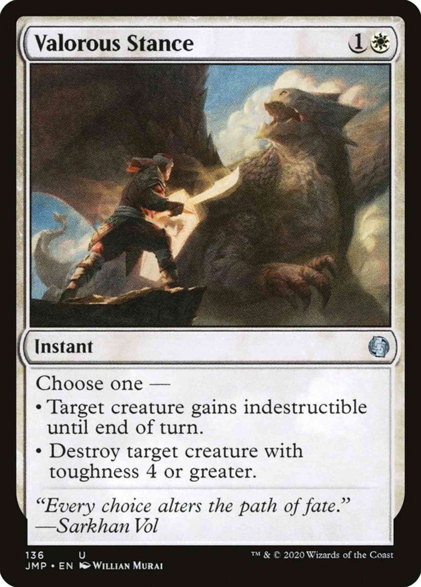 Valorous Stance [136] [Jumpstart] [Non-Foil]
