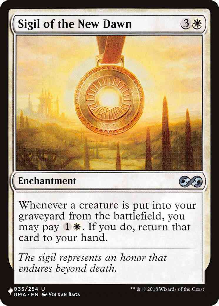 Sigil of the New Dawn [UMA-35] [The List] [Non-Foil]
