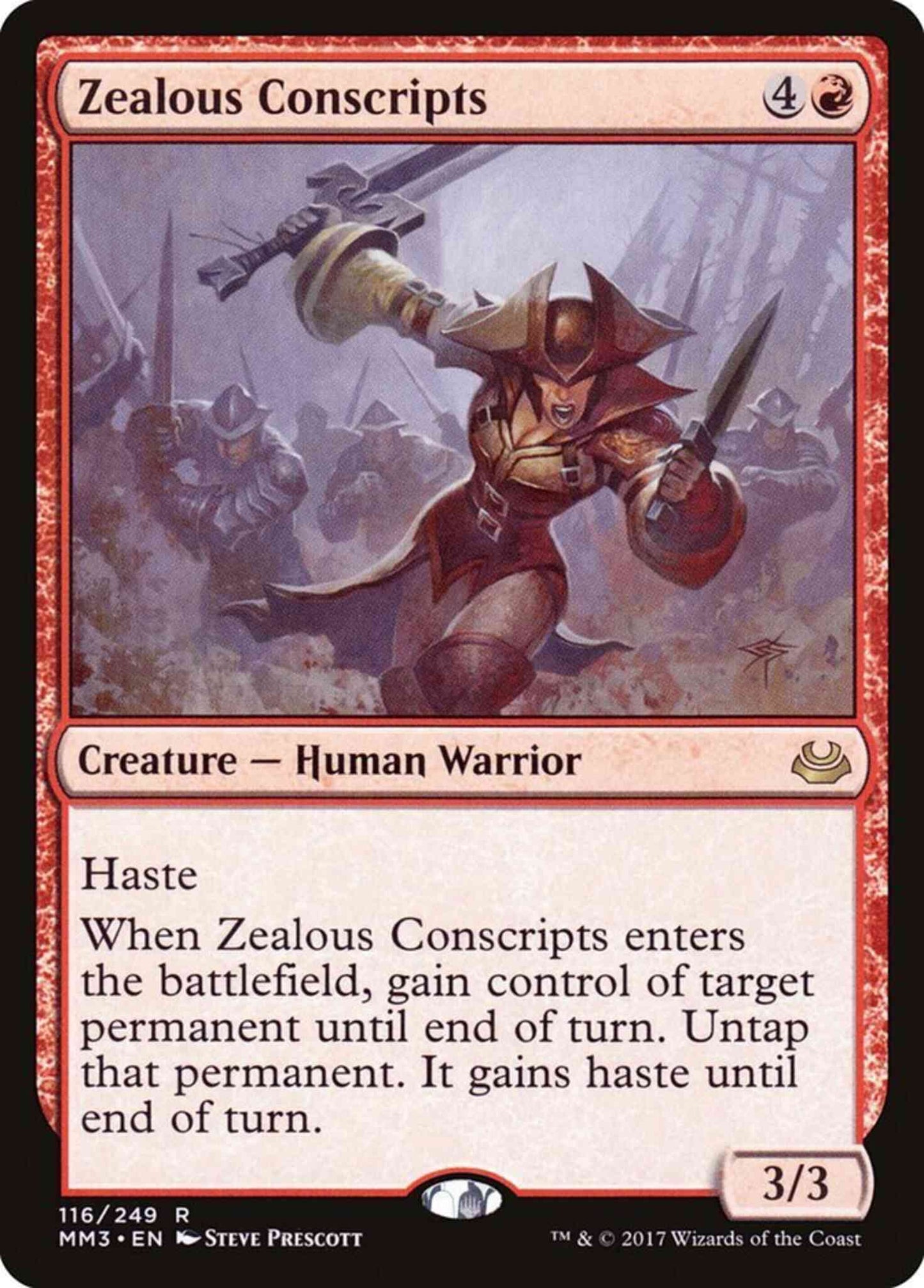 Zealous Conscripts [116] [Modern Masters 2017] [Non-Foil]