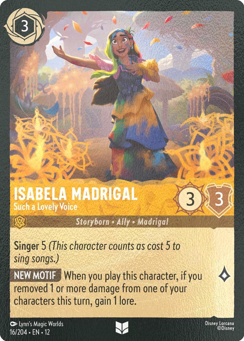 Isabela Madrigal - Such a Lovely Voice - 16/204 [Wilds Unknown] [Cold Foil]