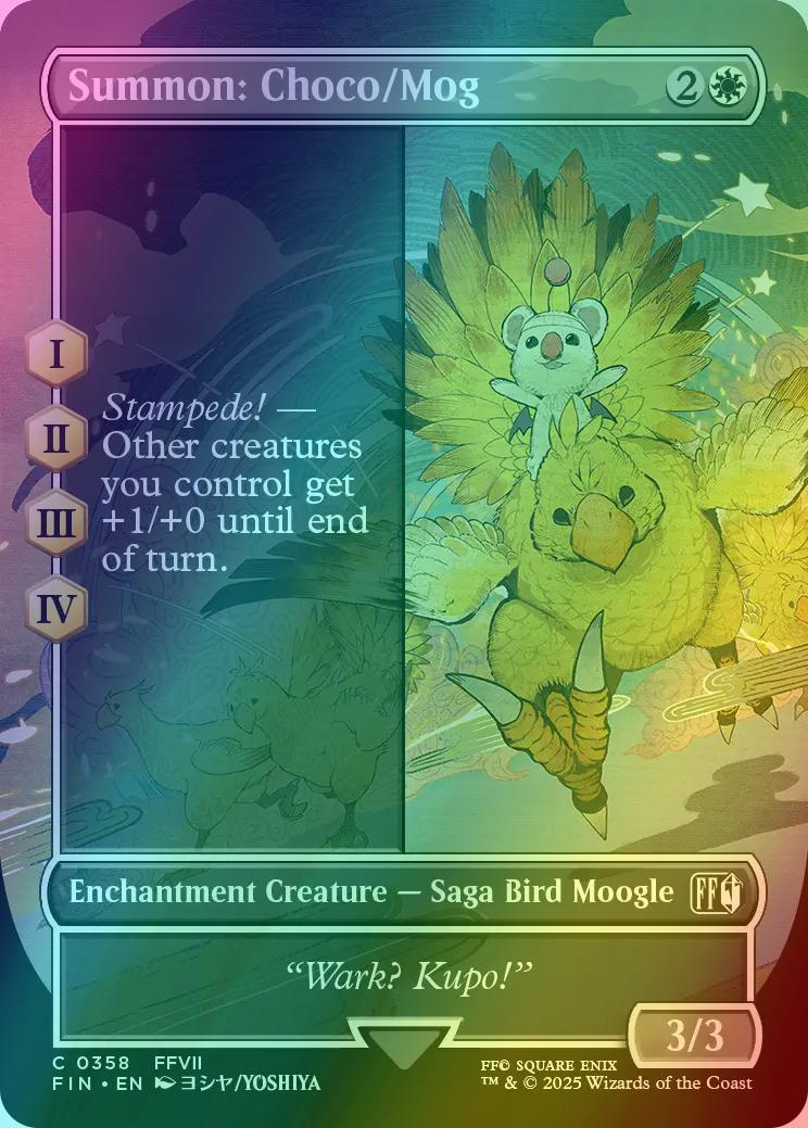 Summon: Choco/Mog [358] [Borderless] [FINAL FANTASY] [Foil]