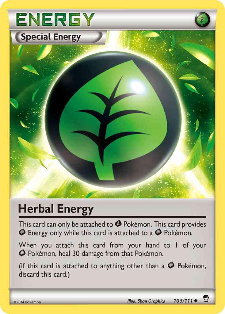 Herbal Energy - 103/111 - Uncommon [xy3-103] [Reverse Holo]