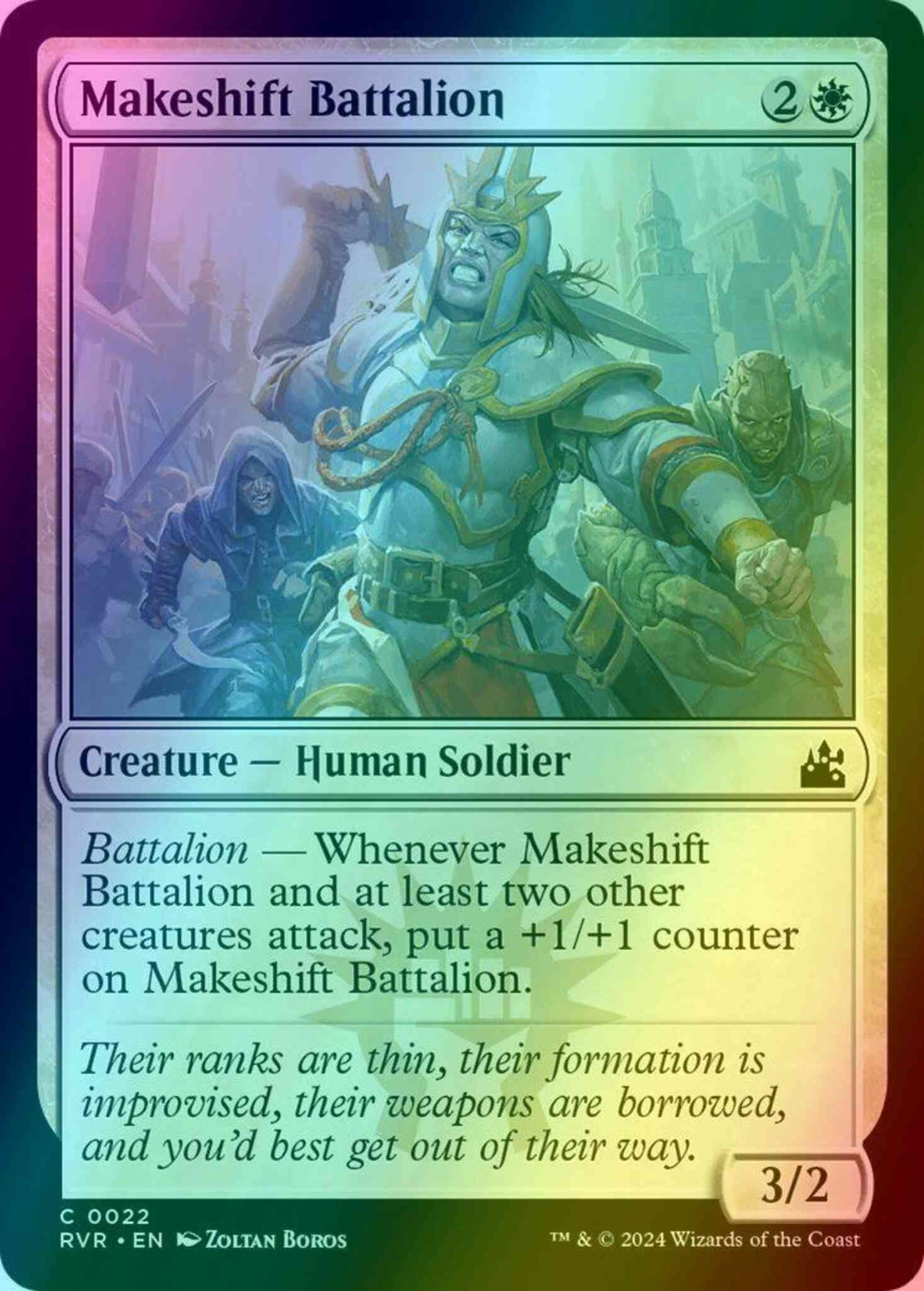 Makeshift Battalion [22] [Ravnica Remastered] [Foil]