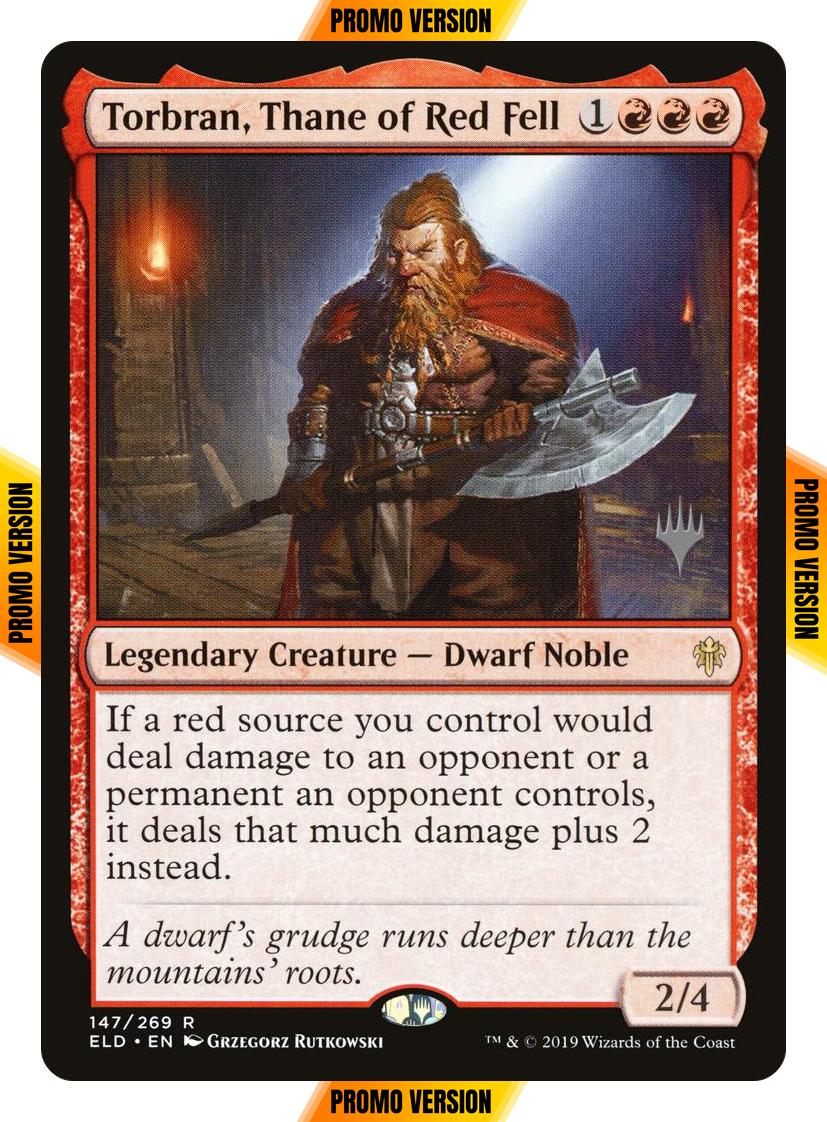 Torbran, Thane of Red Fell [147p] [Promo Pack] [Throne of Eldraine Promos] [Non-Foil]