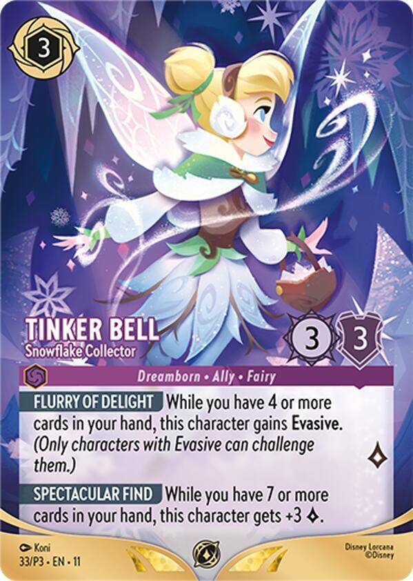 Tinker Bell - Snowflake Collector (Store Championship Participant) - 33/P3 [Disney Lorcana Promo Cards] [Non-Foil]