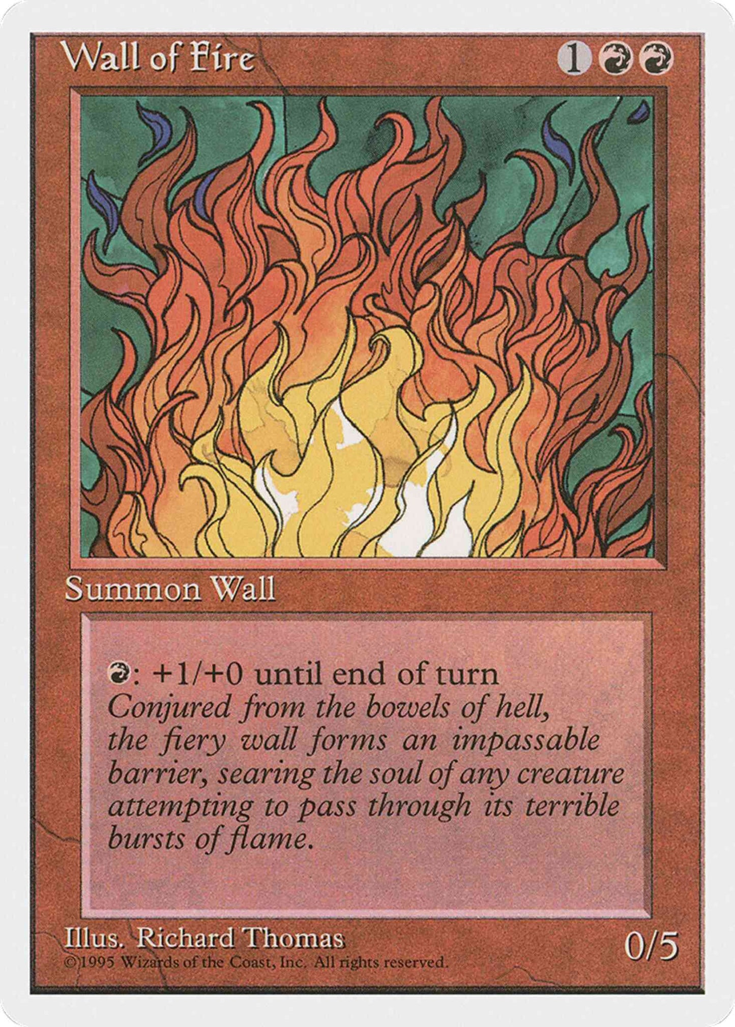 Wall of Fire [230] [Alternate Fourth Edition] [Non-Foil]