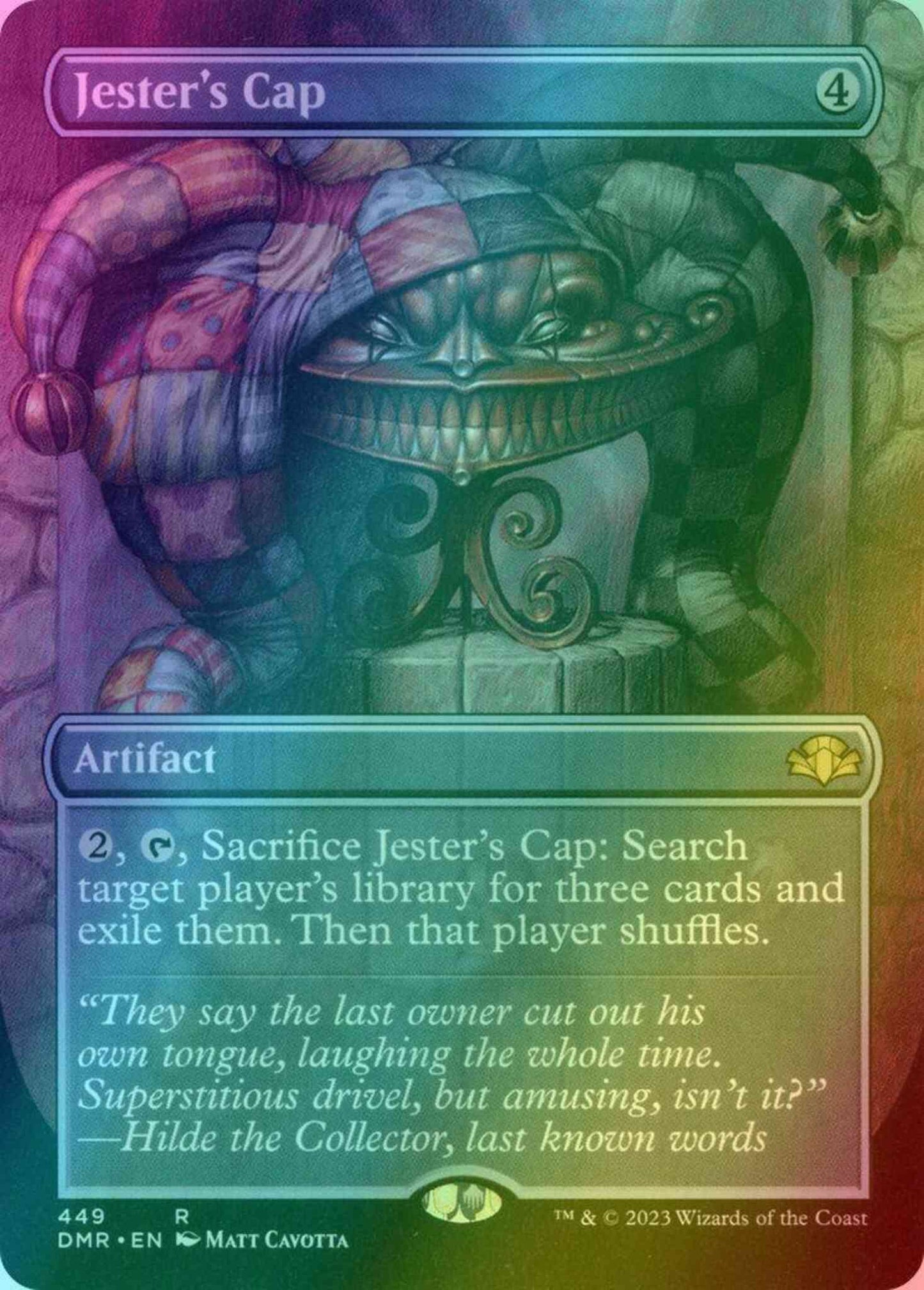 Jester's Cap [449] [Borderless] [Dominaria Remastered] [Foil]