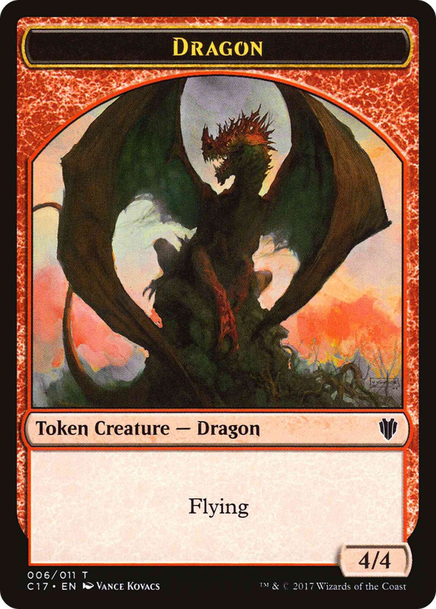 Dragon Token (06) // Gold Token (10) [Commander 2017 Tokens] [Non-Foil]