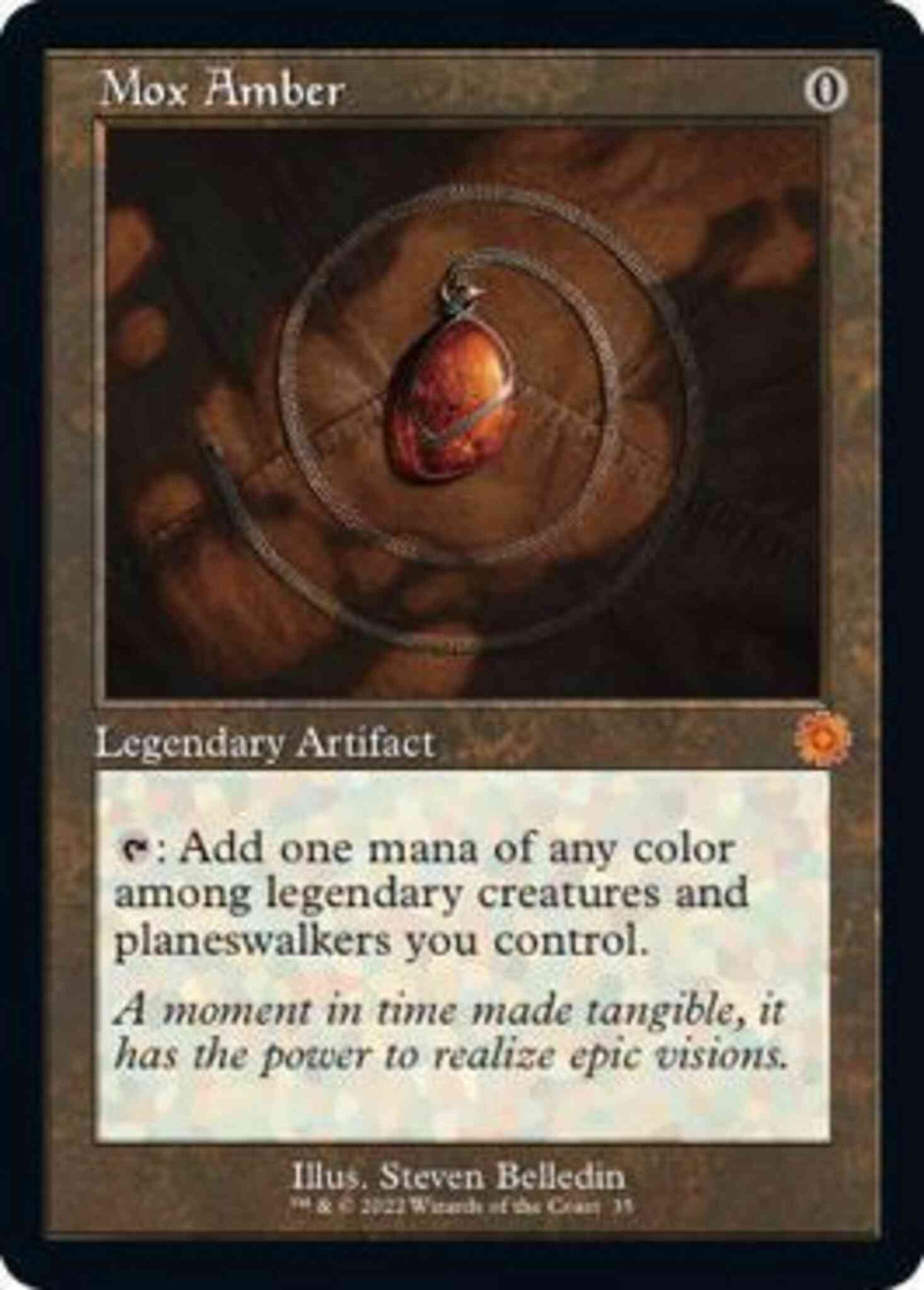Mox Amber [35] [Retro Frame] [The Brothers' War Retro Artifacts] [Non-Foil]