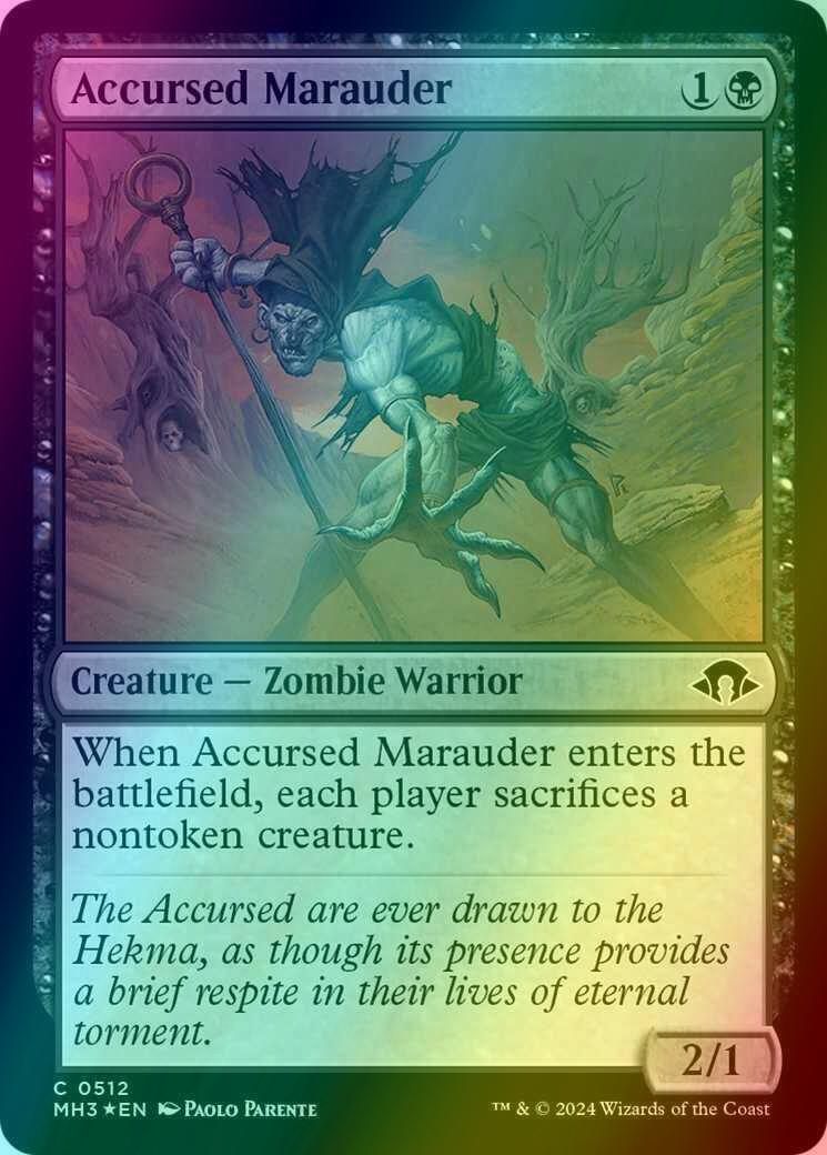 Accursed Marauder [512] [Modern Horizons 3] [Ripple Foil]