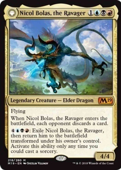 Nicol Bolas, the Ravager // Nicol Bolas, the Arisen [218] [Core Set 2019] [Non-Foil]