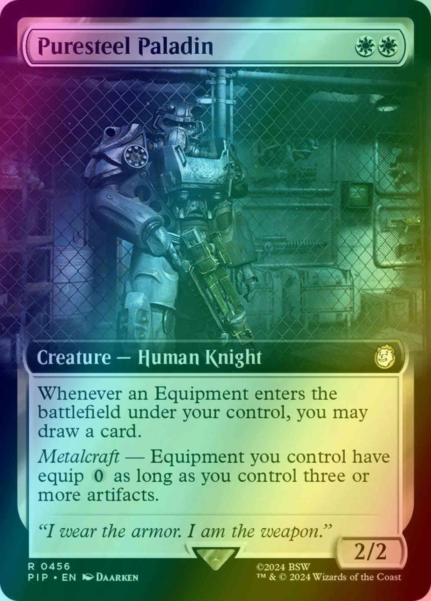 Puresteel Paladin [456] [Extended Art] [Fallout] [Foil]