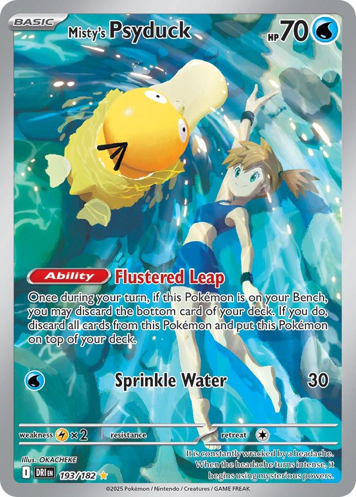 Misty's Psyduck - 193/182 - Illustration Rare [sv10-193] [Ultra]