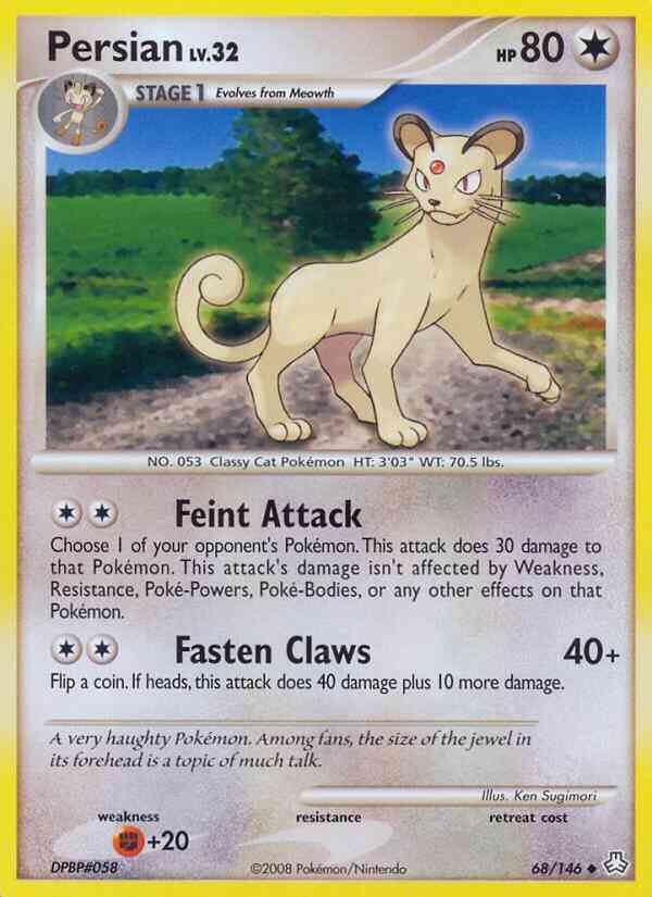 Persian - 68/146 - Uncommon [dp6-68] [Reverse Holo]