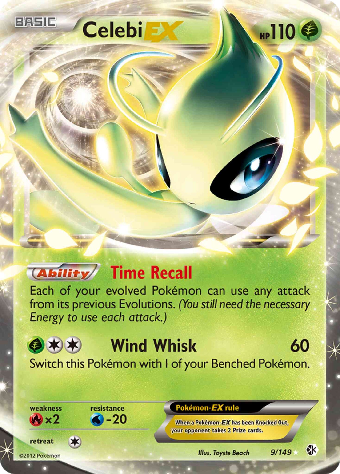 Celebi-EX - 9/149 - Rare Holo EX [bw7-9] [Ultra]