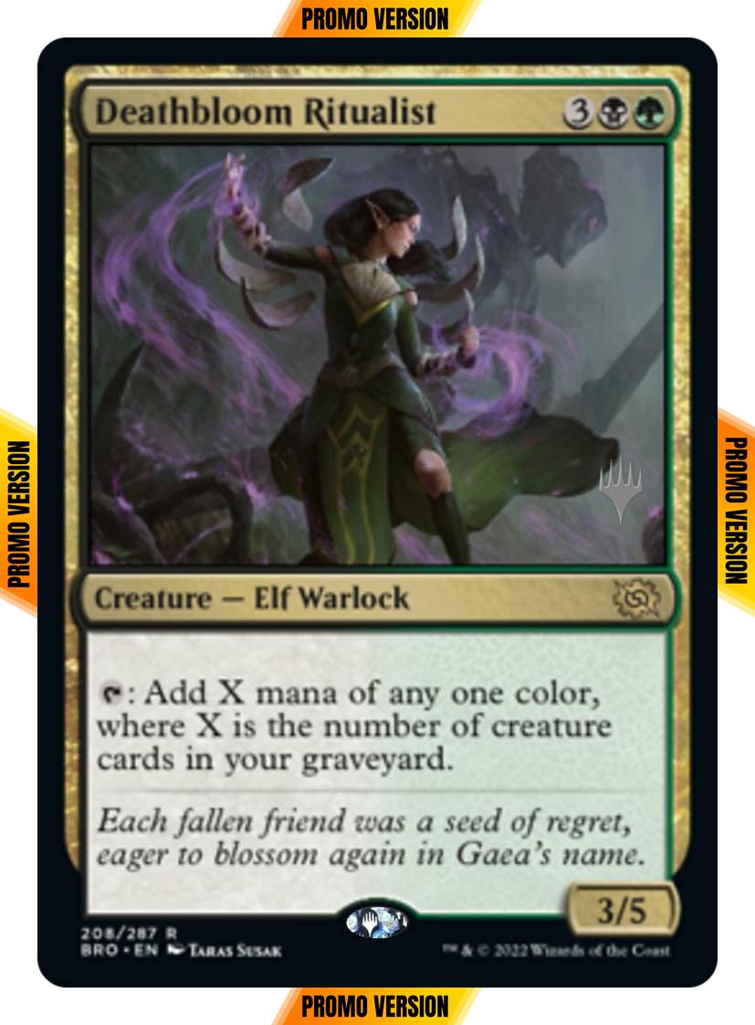 Deathbloom Ritualist [208p] [Promo Pack] [The Brothers' War: Promos] [Non-Foil]
