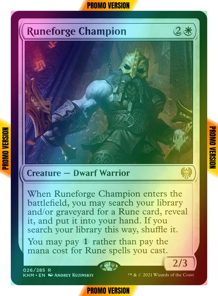 Runeforge Champion [Promo Pack] [26p] [Kaldheim Promos] [Foil]