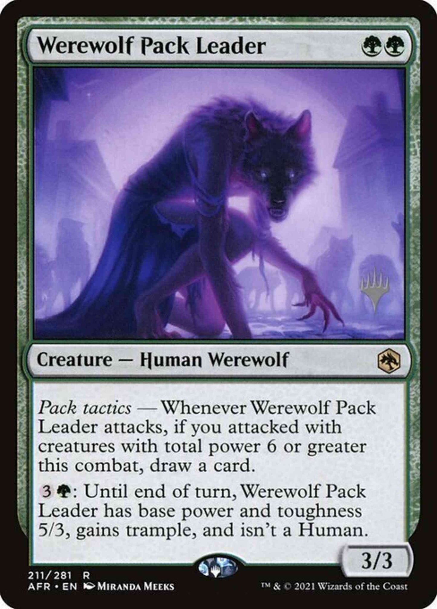 Werewolf Pack Leader [Promo Pack] [211p] [Adventures in the Forgotten Realms Promos] [Non-Foil]