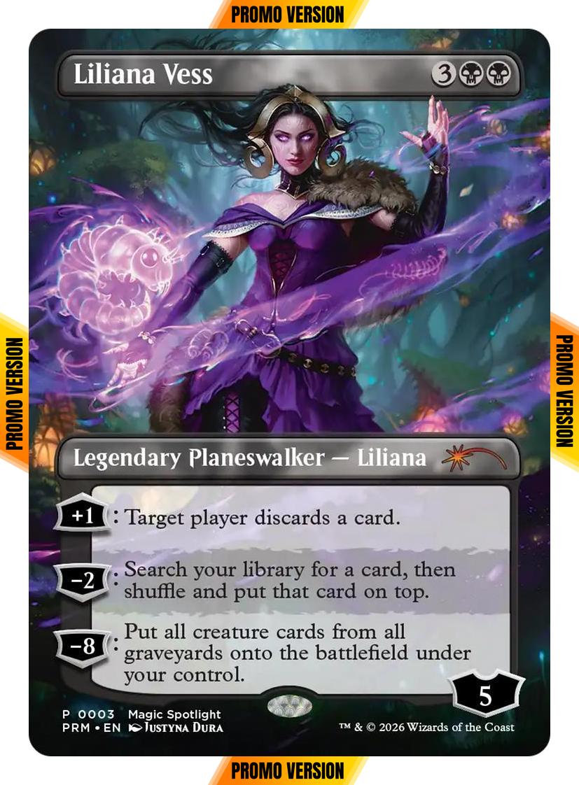Liliana Vess [10] [Borderless] [PRM-0003] [Spotlight Series] [Non-Foil]